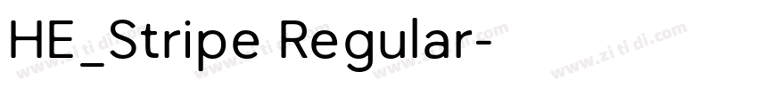 HE_Stripe Regular字体转换